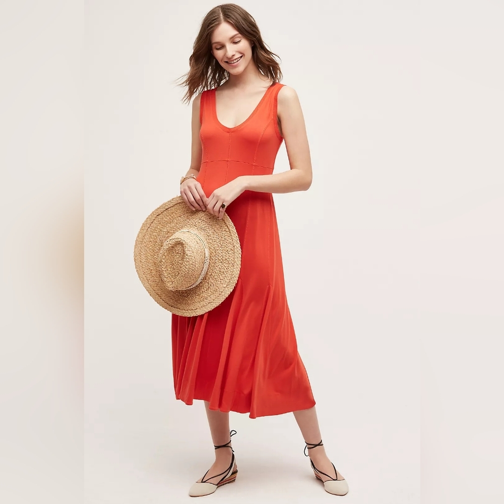 Anthropologie‎ Maeve Abroad Dress Red